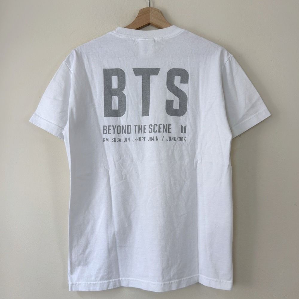 Big Hit Entertainment BTS Streetwear Music Logo White Tee Shirt - S/M